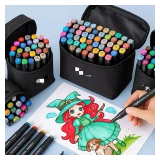 Kit de canetinhas coloridas para desenhos e atividades infantis