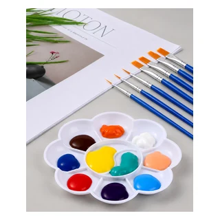 Kit de pincéis de pintura com diferentes tamanhos para atividades artísticas