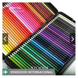 Kit de lápis de cor com ampla variedade de cores para mandalas e desenhos detalhados