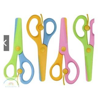 Kit de tesouras escolares infantis coloridas