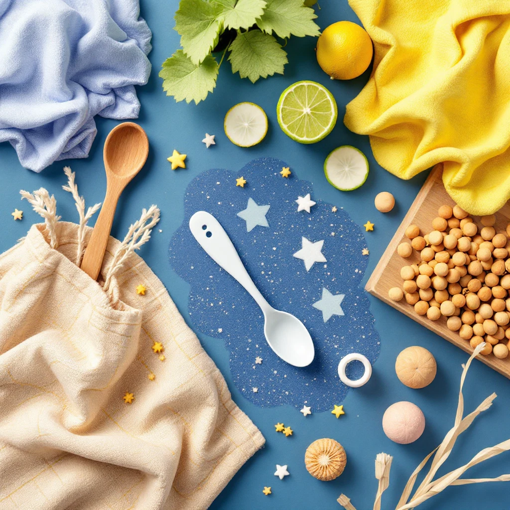 Caixa infantil com tecidos, esponjas e materiais de diferentes texturas para exploração tátil