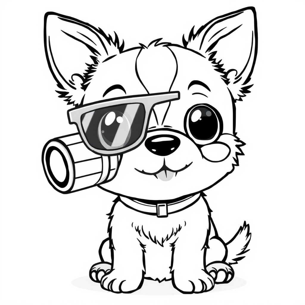 Cachorrinho Kawaii com Ossinho