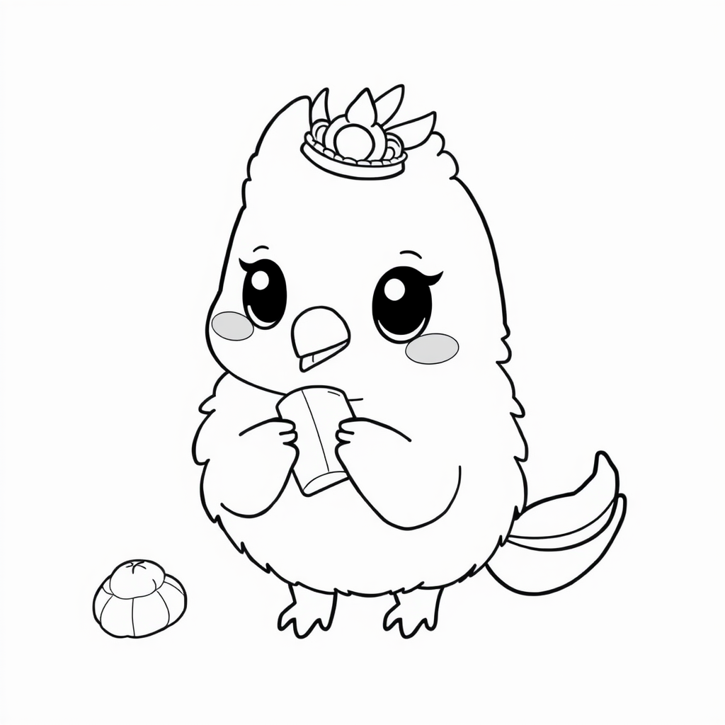 Coelhinho Kawaii com Cenoura