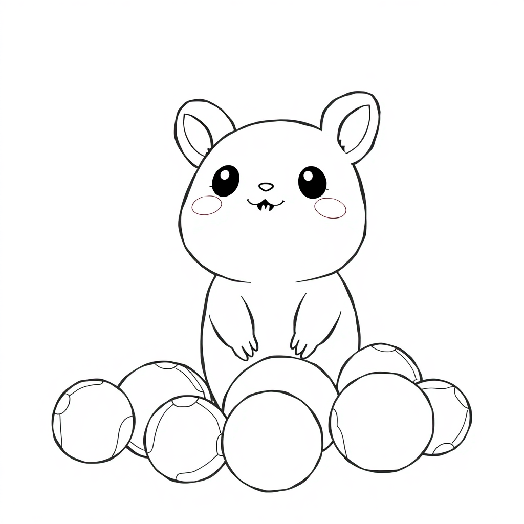 Polvinho Kawaii entre Bolhas