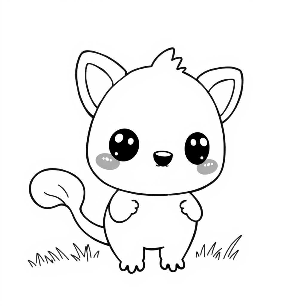 Vaquinha Kawaii no Campo