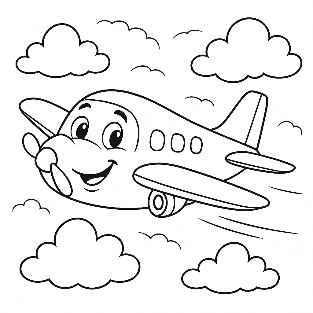 Avião Amigo Sorridente Infantil