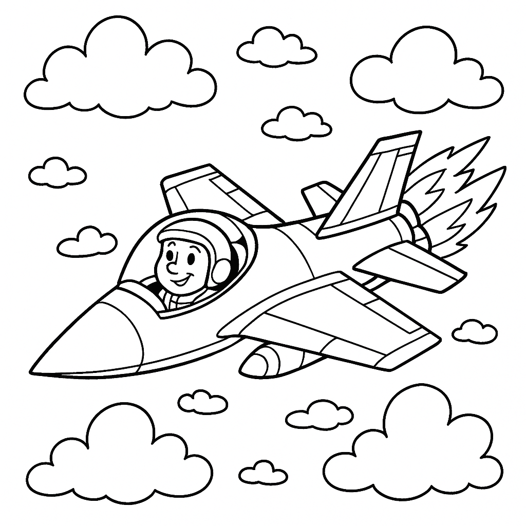 Avião Caça Supersônico de Aventura