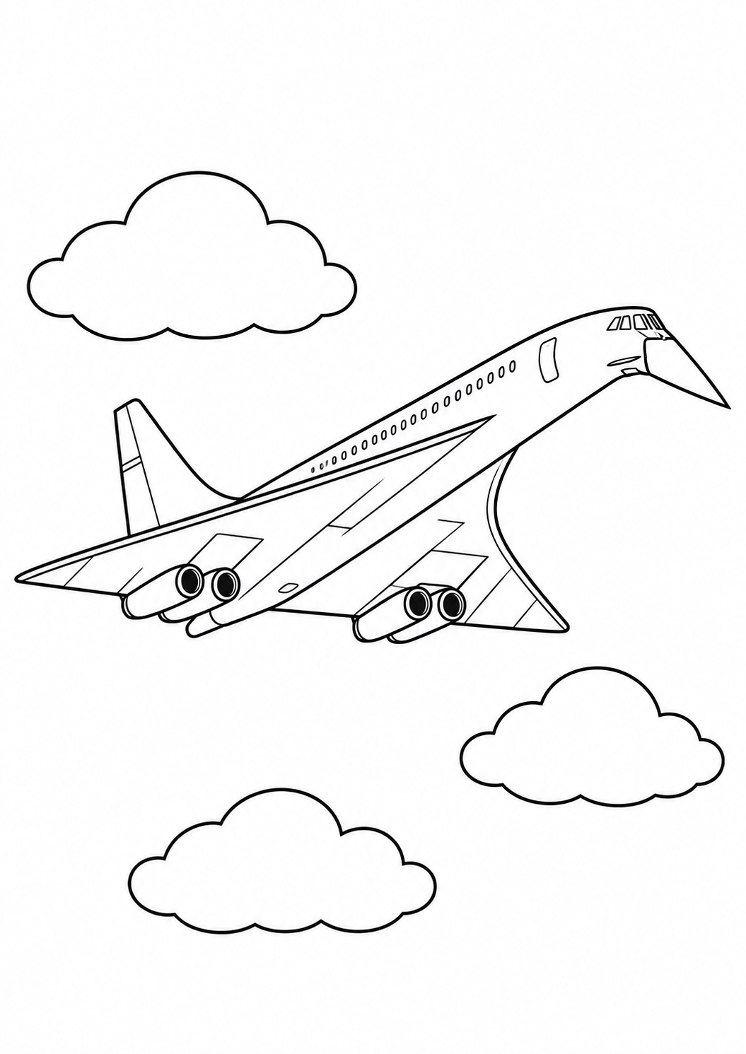 Jato Concorde de Nariz Inclinado