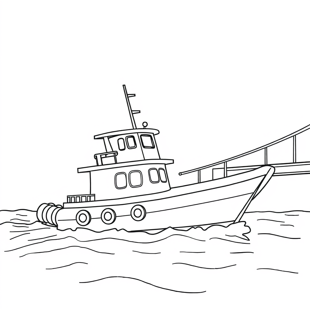 Barco Navegando Sob uma Ponte