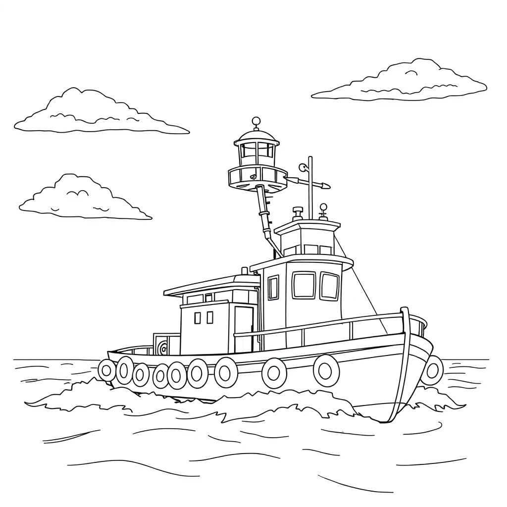 Barco Perto de um Farol