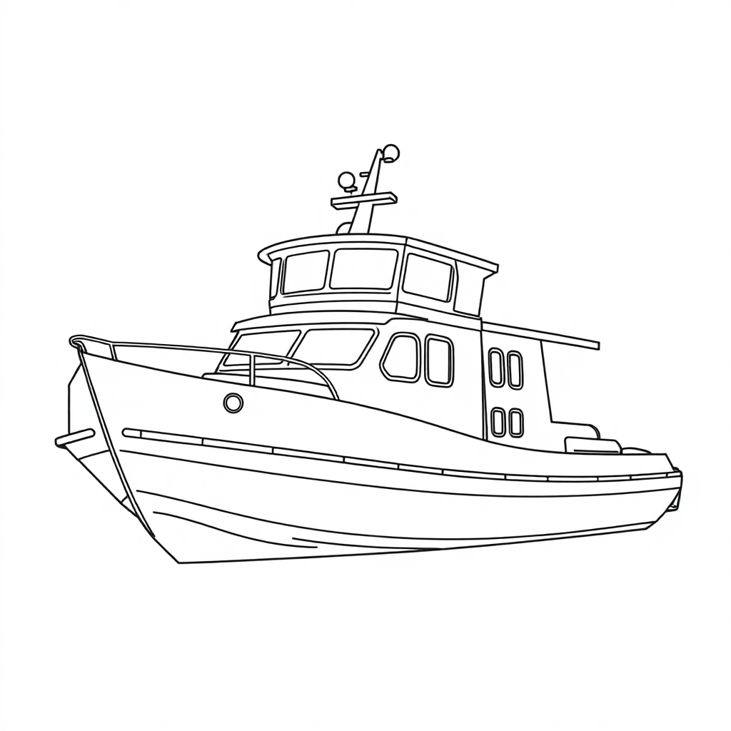 Barcos para Colorir