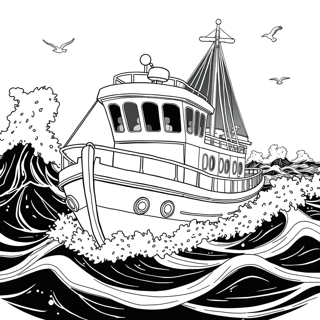Veleiro entre Pequenas Ondas