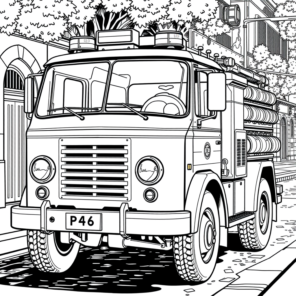 Caminhão de Bombeiros Antigo