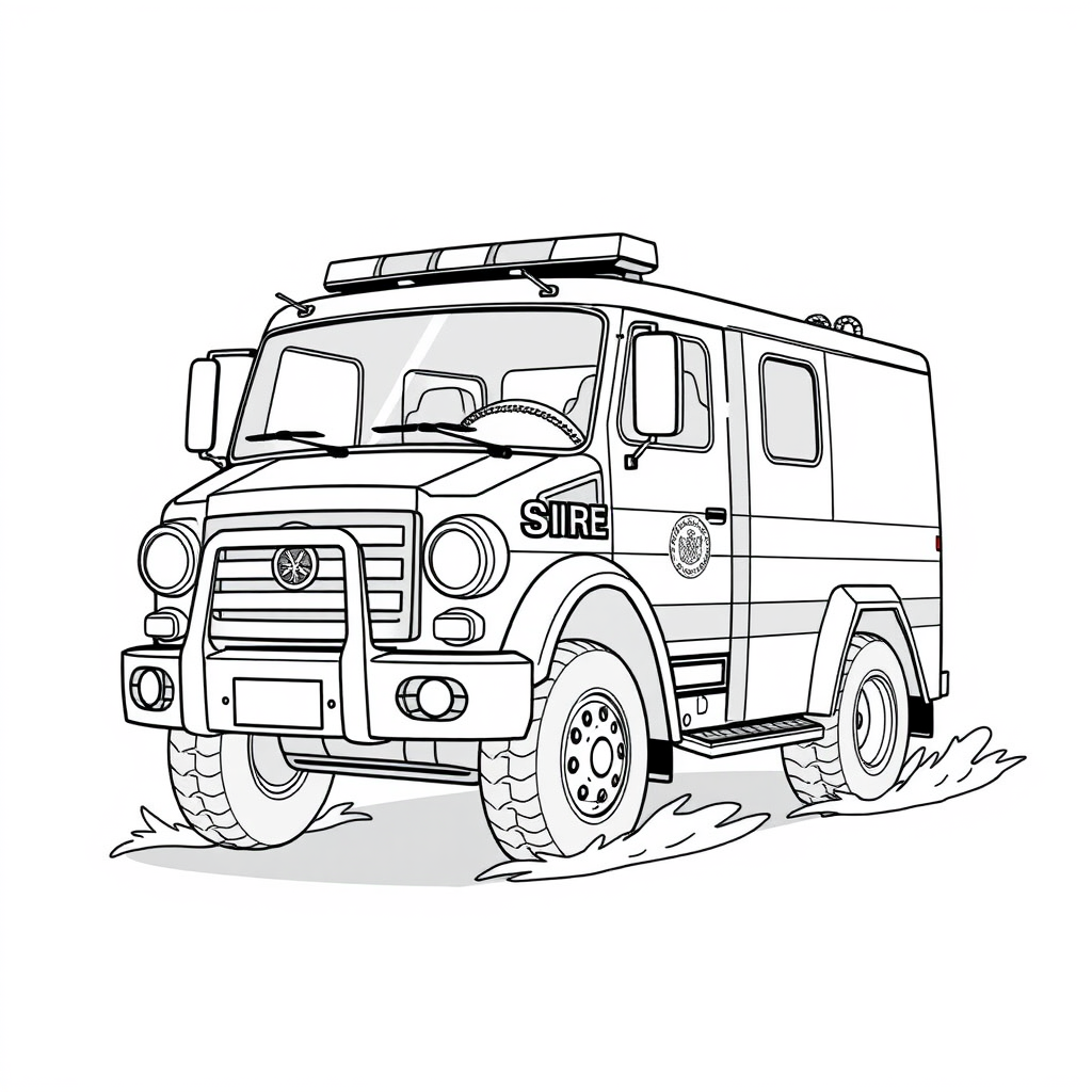 Caminhão de Bombeiros com Sirene