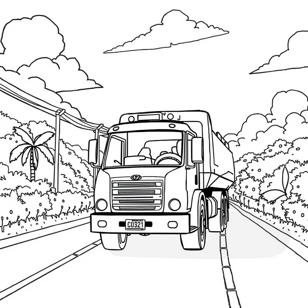 Caminhão Baú na Estrada