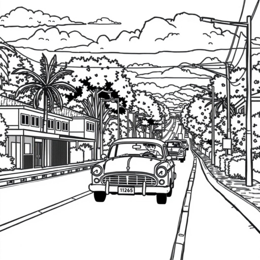 Caminhão Clássico na Estrada