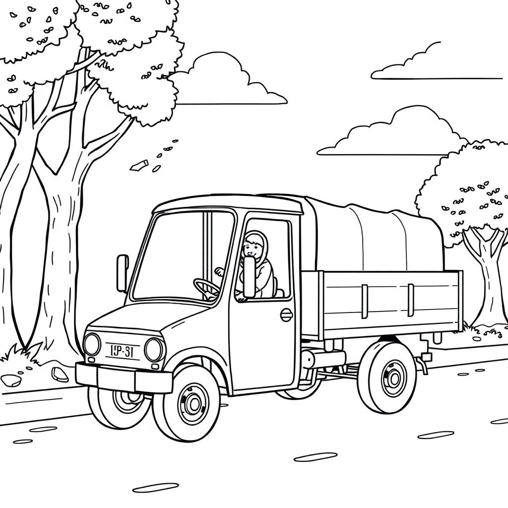 Caminhão com Carreta Longa
