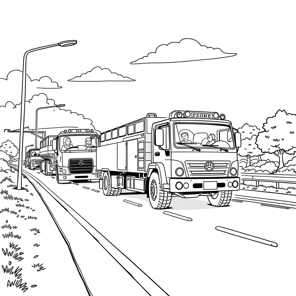 Caminhão Tanque na Rodovia