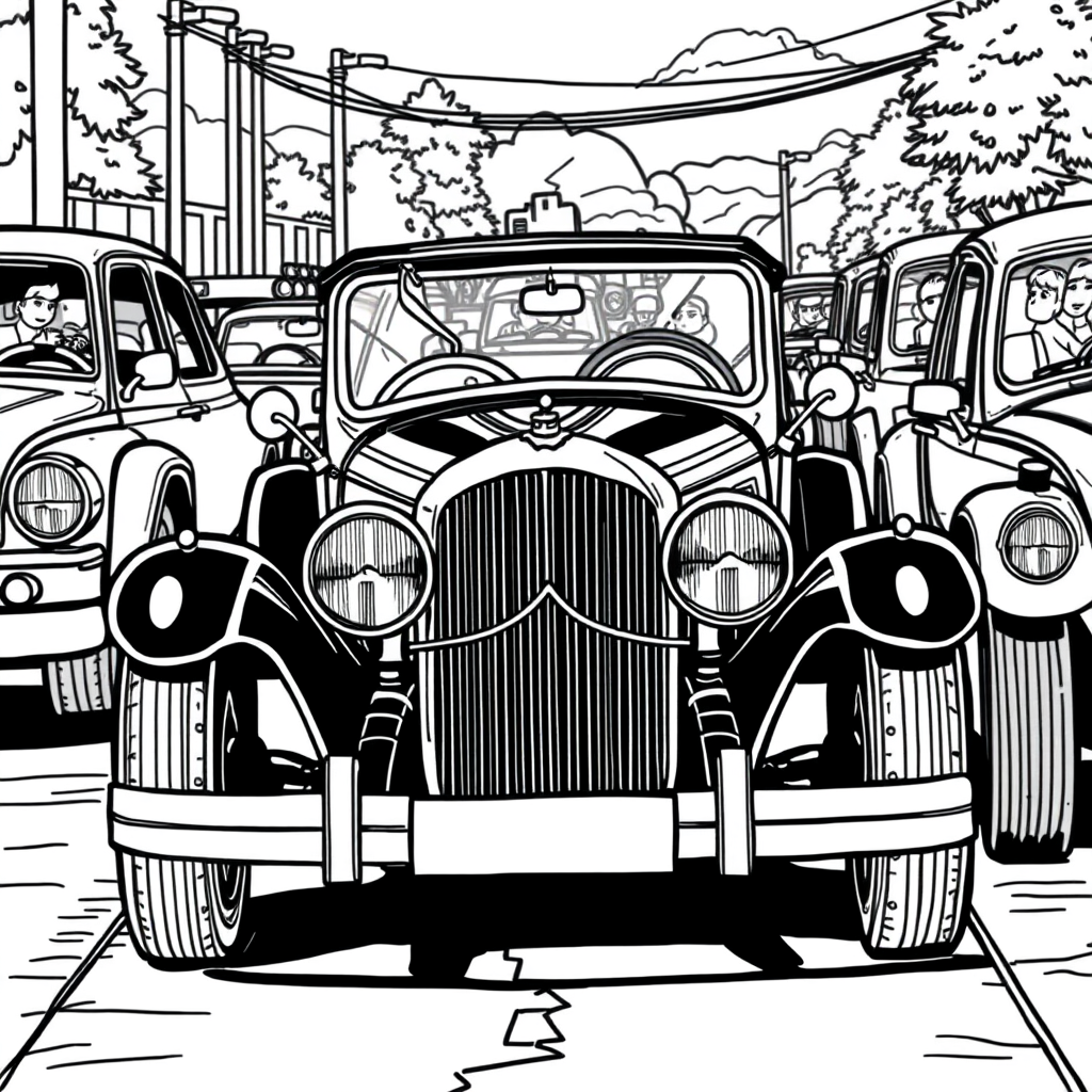 Carro Clássico em um Encontro de Automóveis