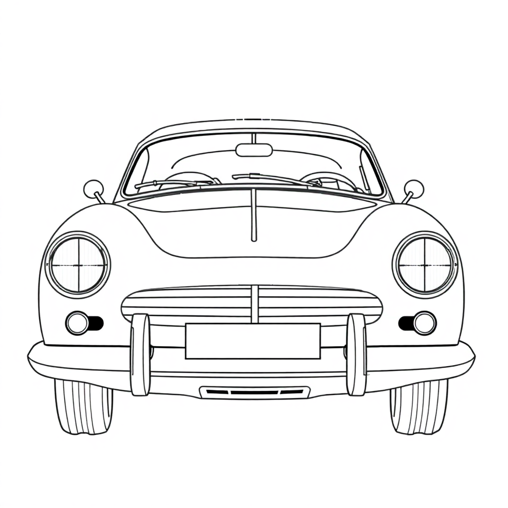 Carros Antigos para Colorir