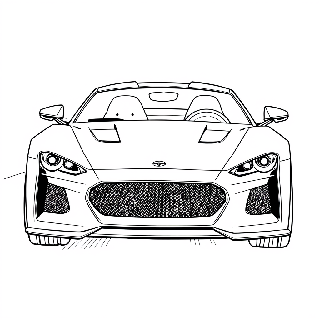 Carro Esportivo com Aerofólio