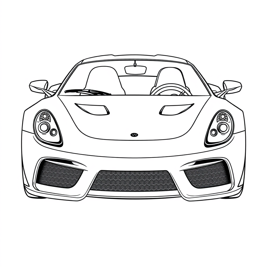 Carro Esportivo Diante de Arranha-Céus