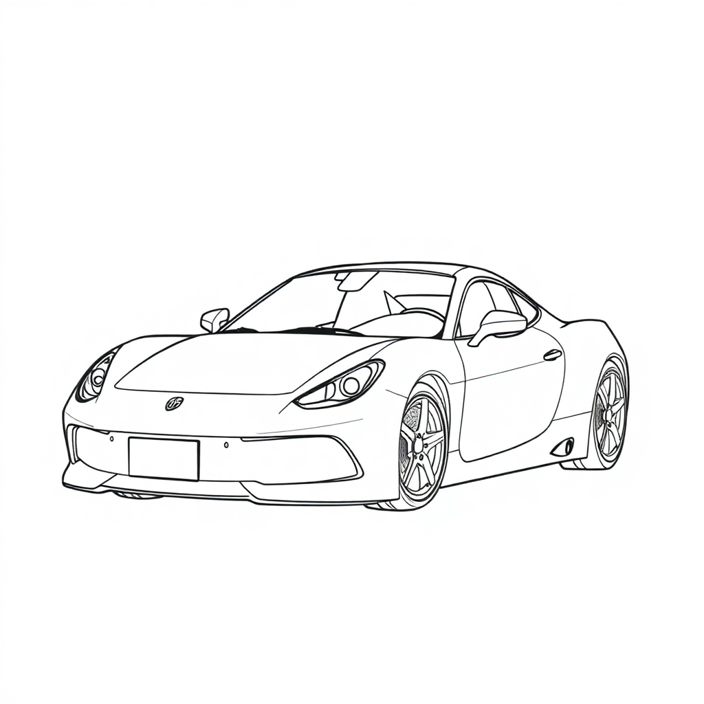 Carros Esportivos para Colorir