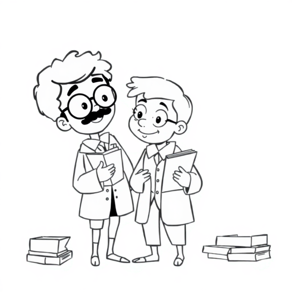 Dia do Professor com Livros e Maçã