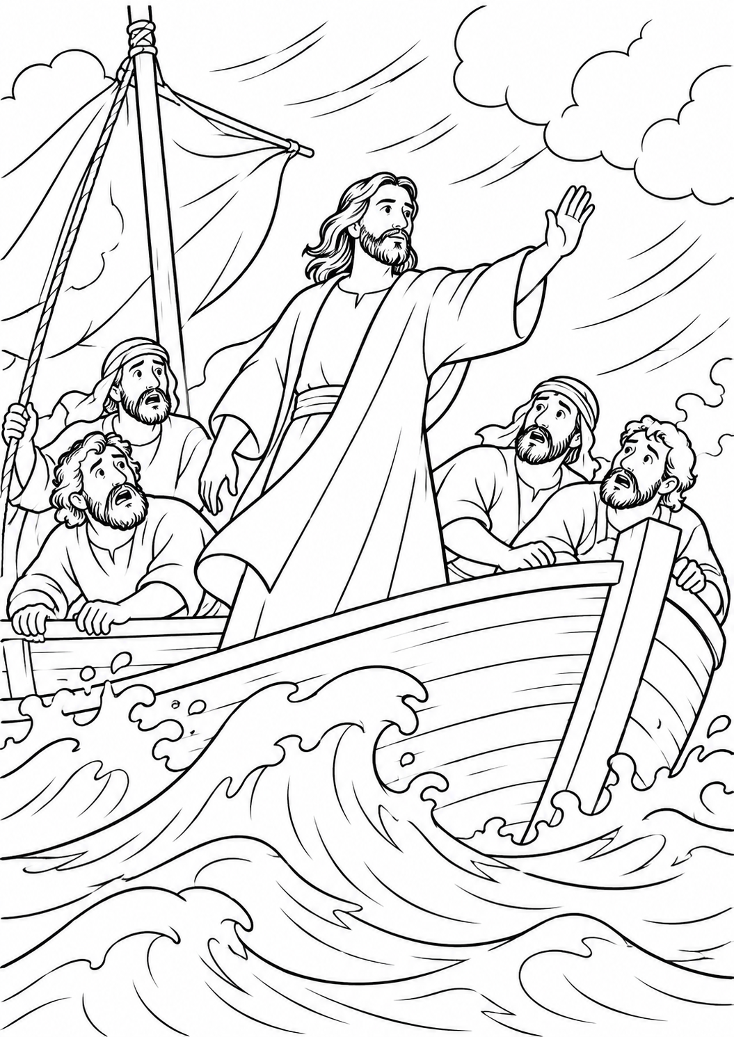 Jesus Acalmando a Tempestade