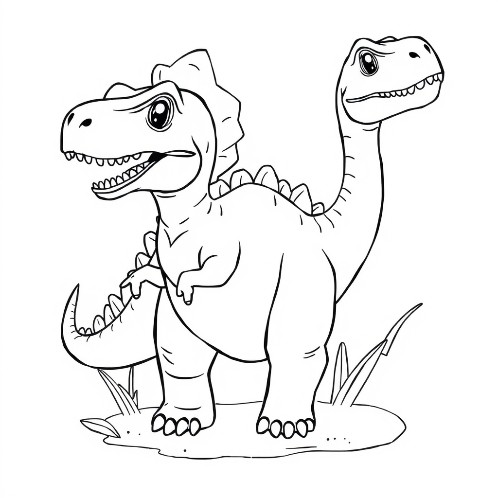 Dinossauro Bebê em uma Clareira