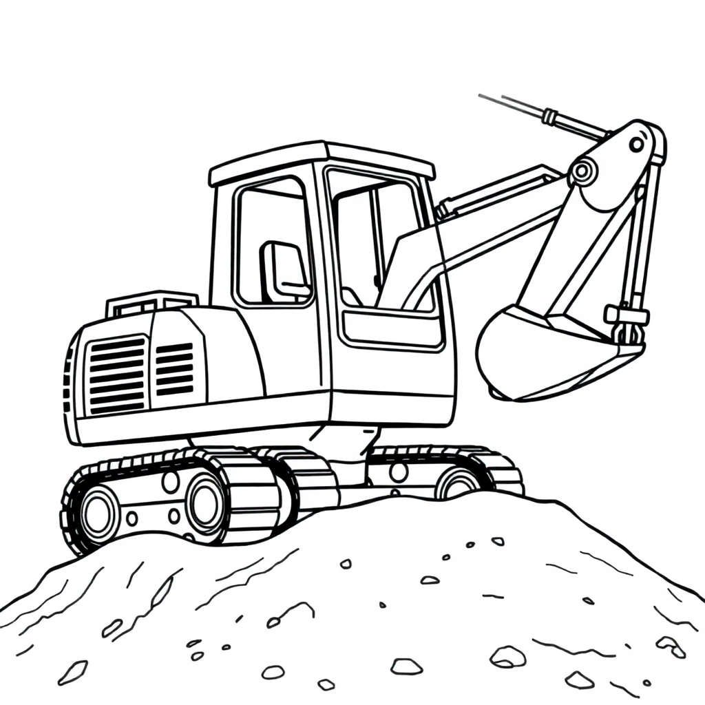 Escavadeira Carregando Terra
