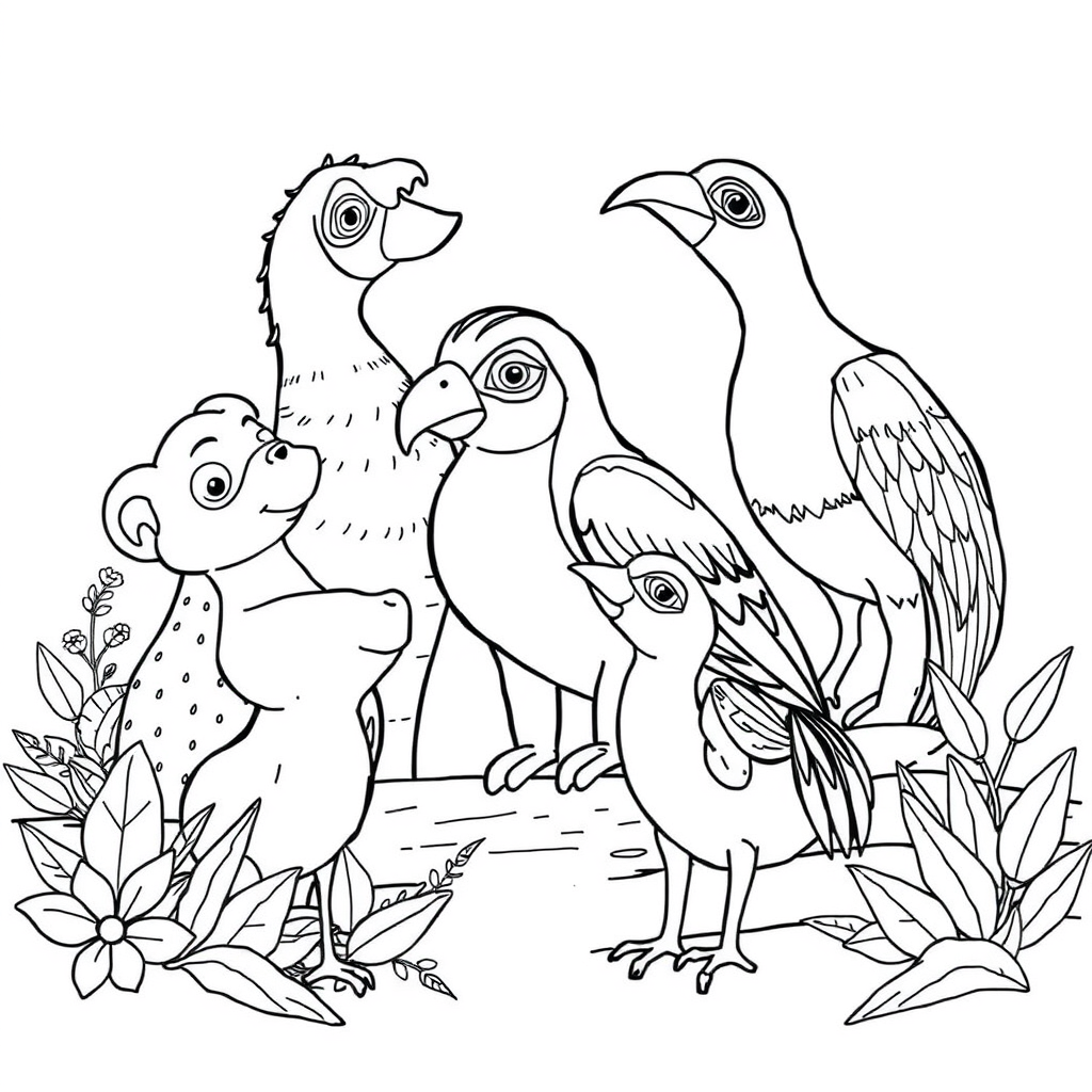 Animais Reunidos no Celeiro