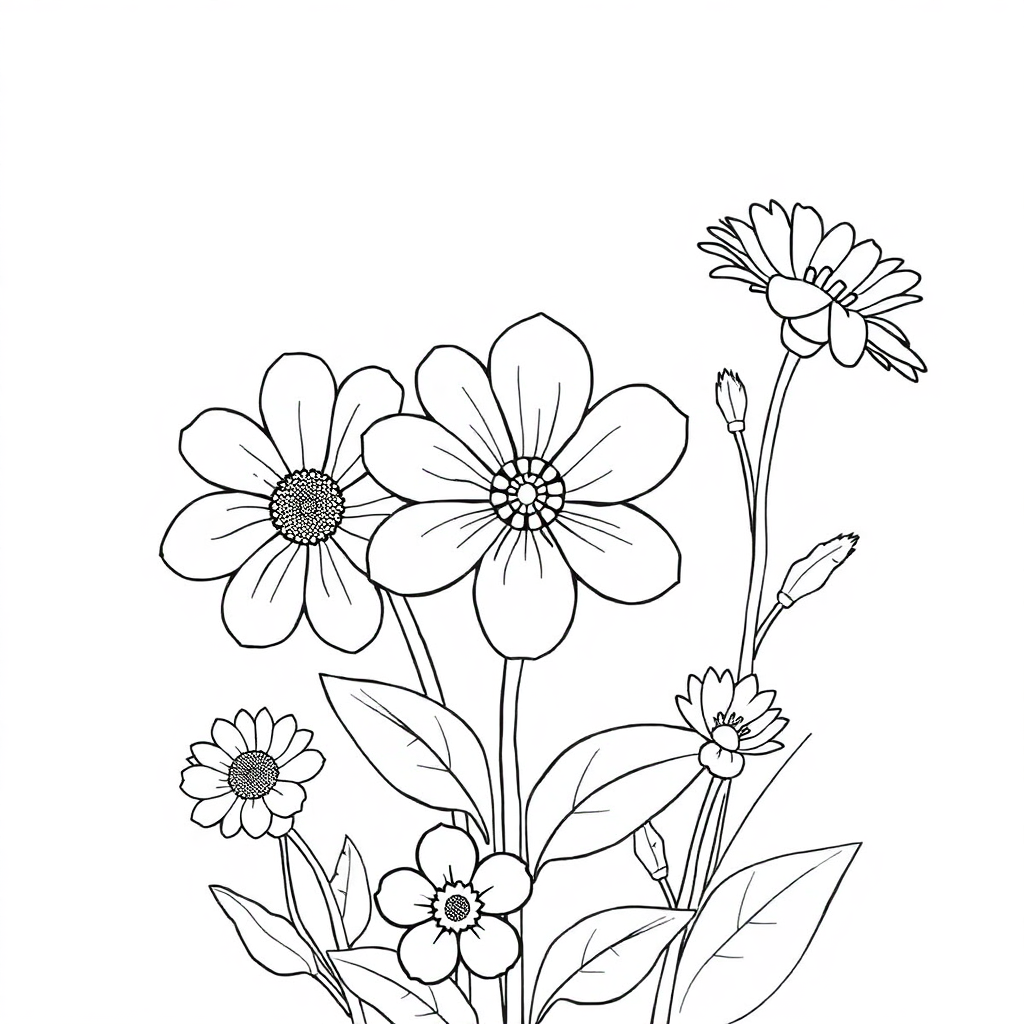 Flores com Joaninhas
