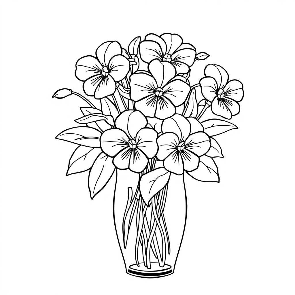 Violetas em um Vaso