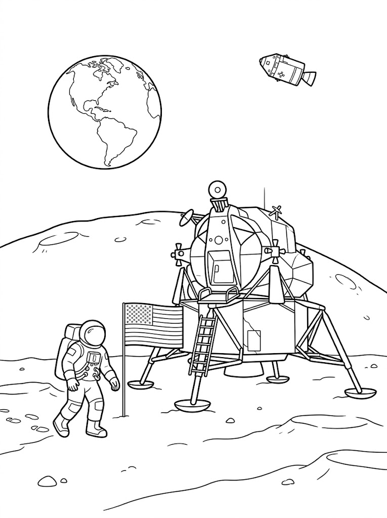 Apollo 11 Módulo Lunar Saturno V