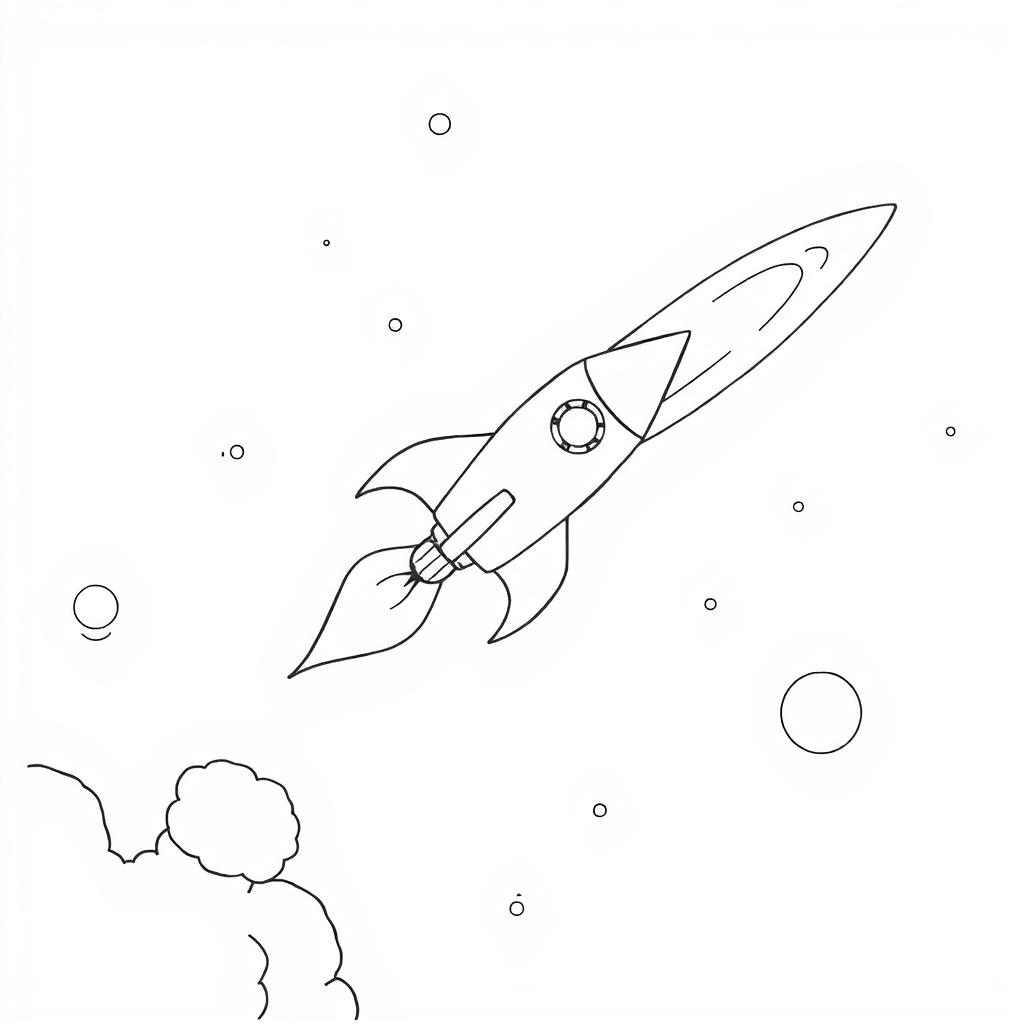 Foguete Passando por um Cometa