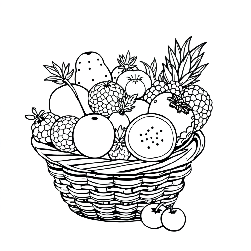 Cesta de Frutas Sortidas do Pomar