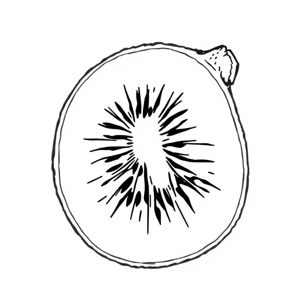Kiwi Peludo Inteiro e em Rodela