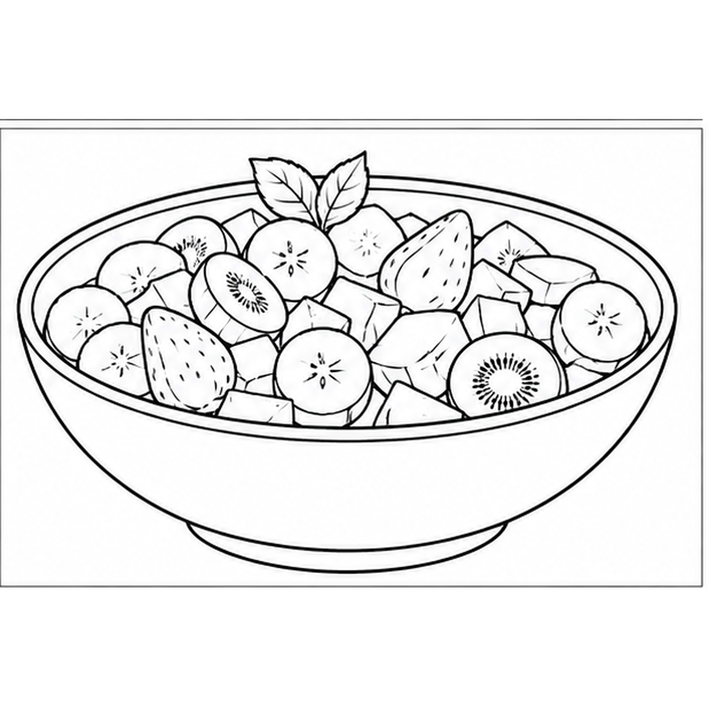 Salada de Frutas em uma Tigela
