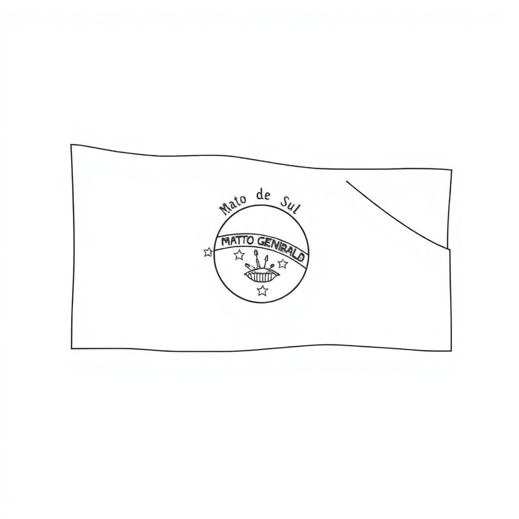 Bandeira de Mato Grosso do Sul (MS)