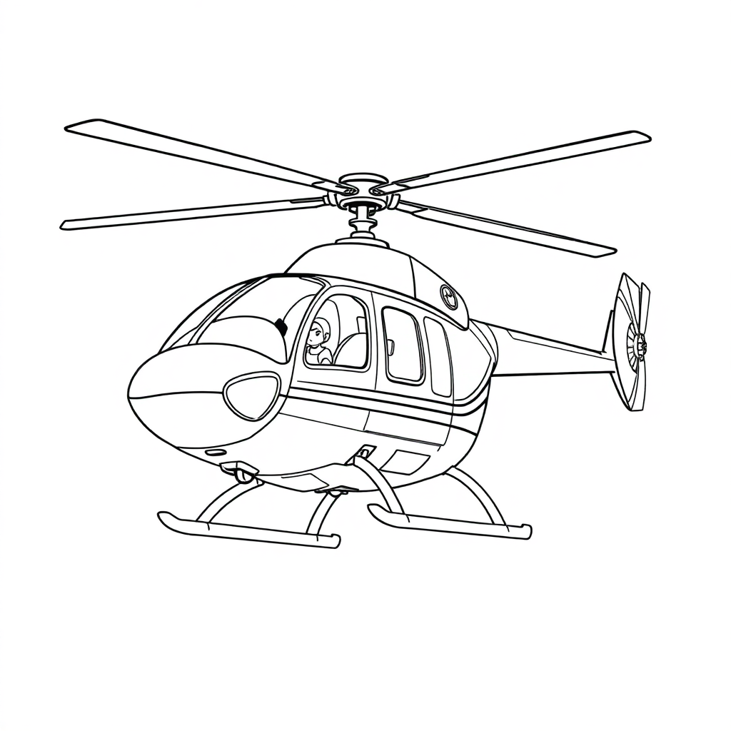 Helicóptero de Resgate em Missão