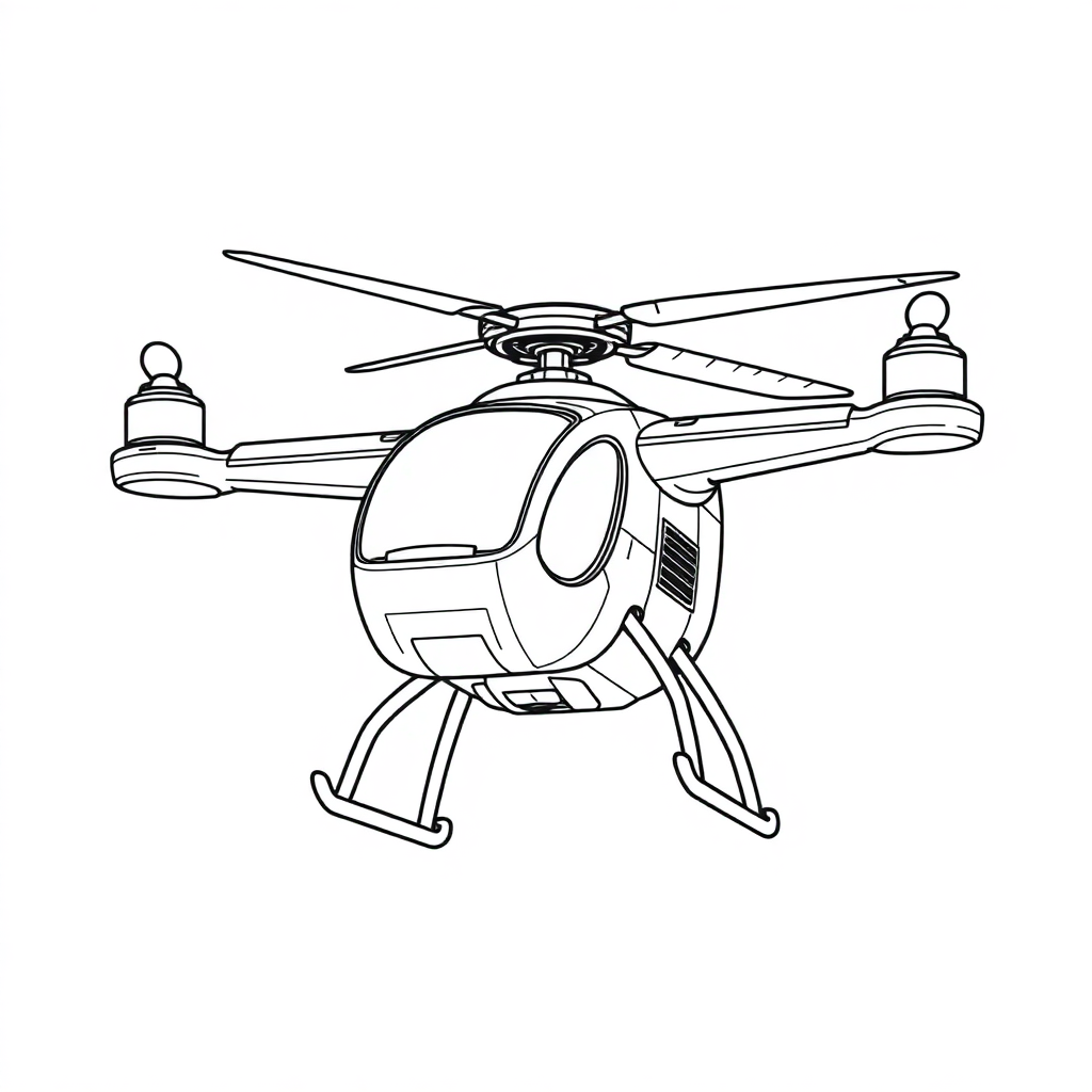 Helicóptero Drone Autônomo de Entregas