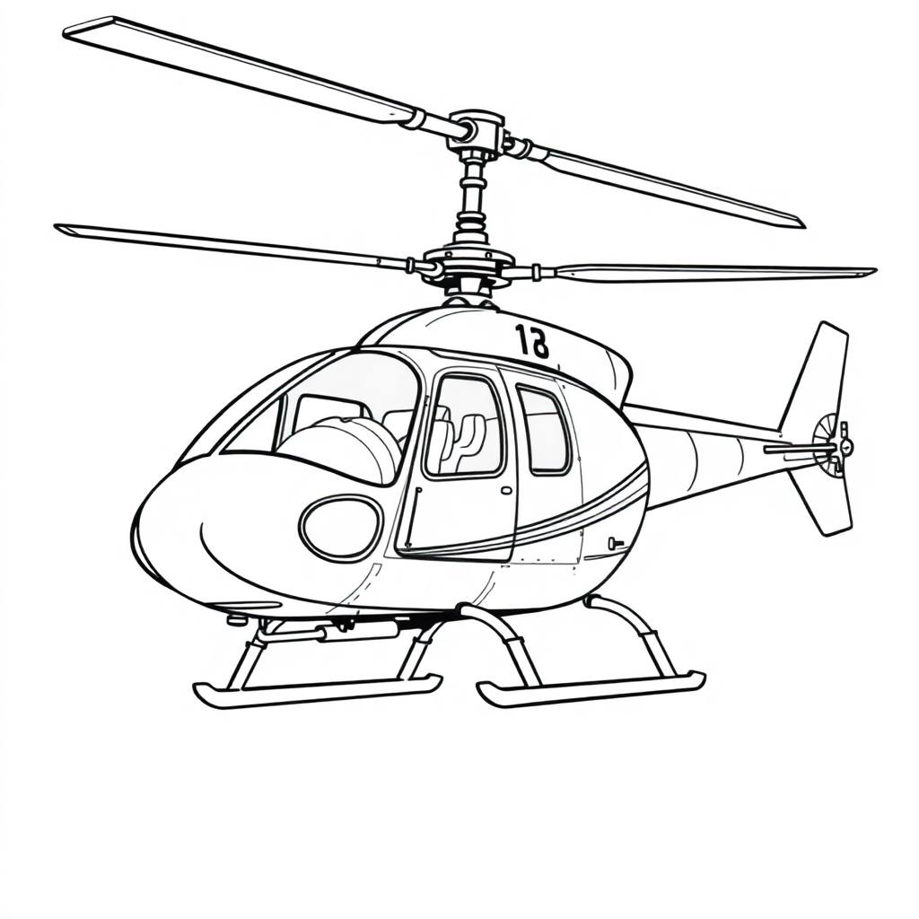 Helicóptero com Guindaste de Construção Civil