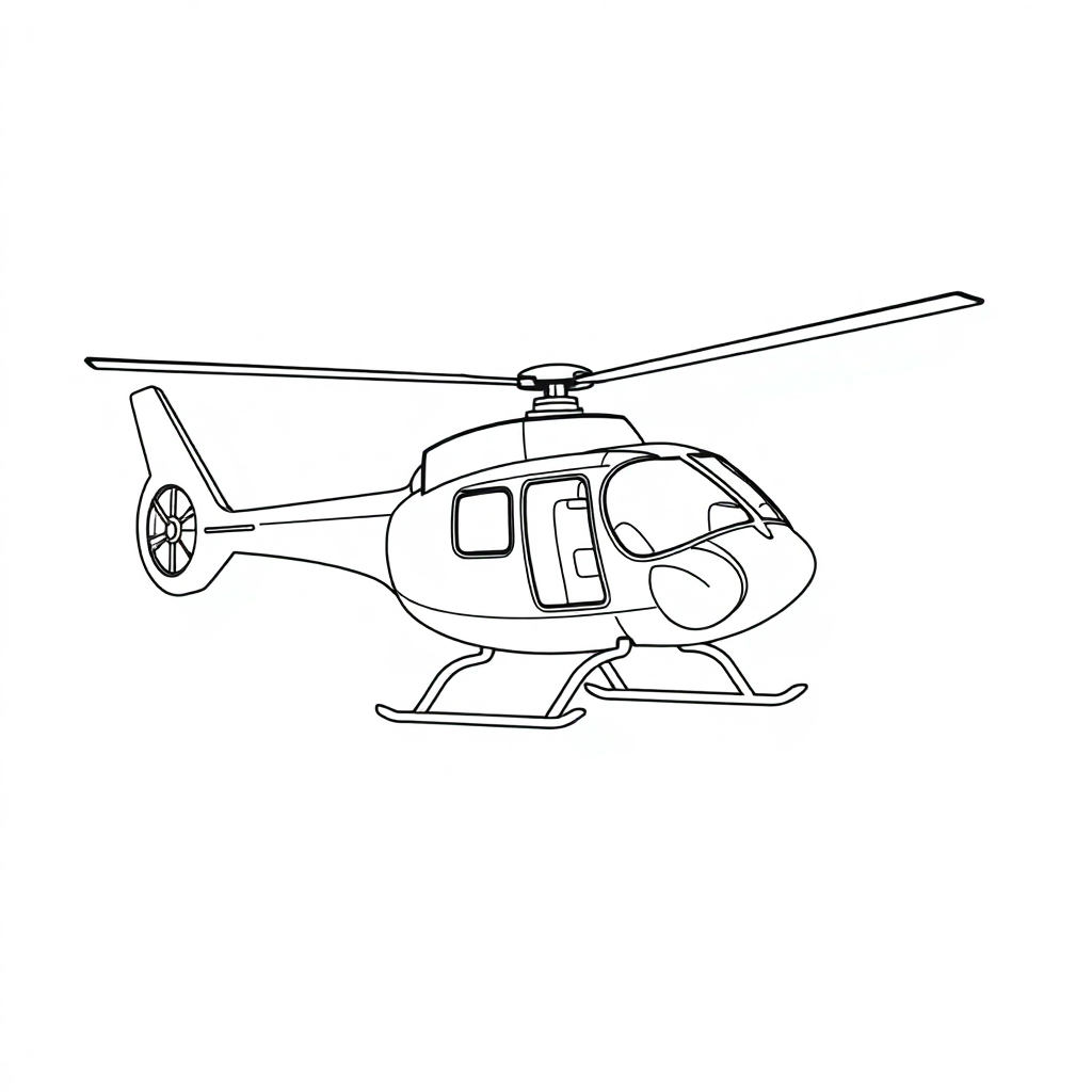 Helicóptero Voando Sobre o Mar
