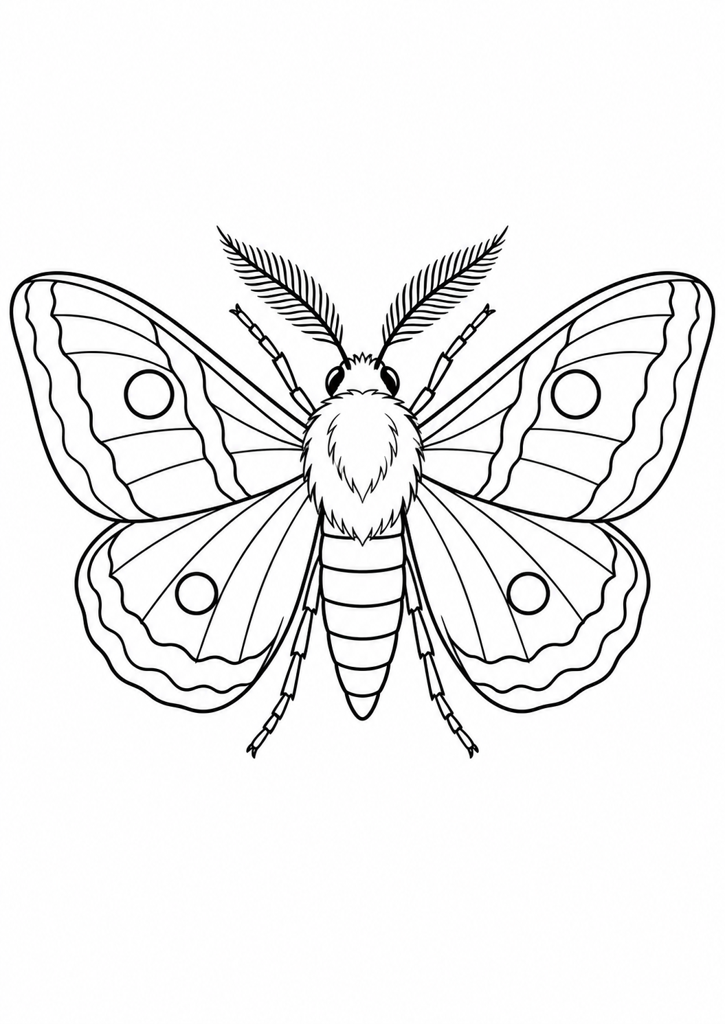 Mariposa com Asas Abertas