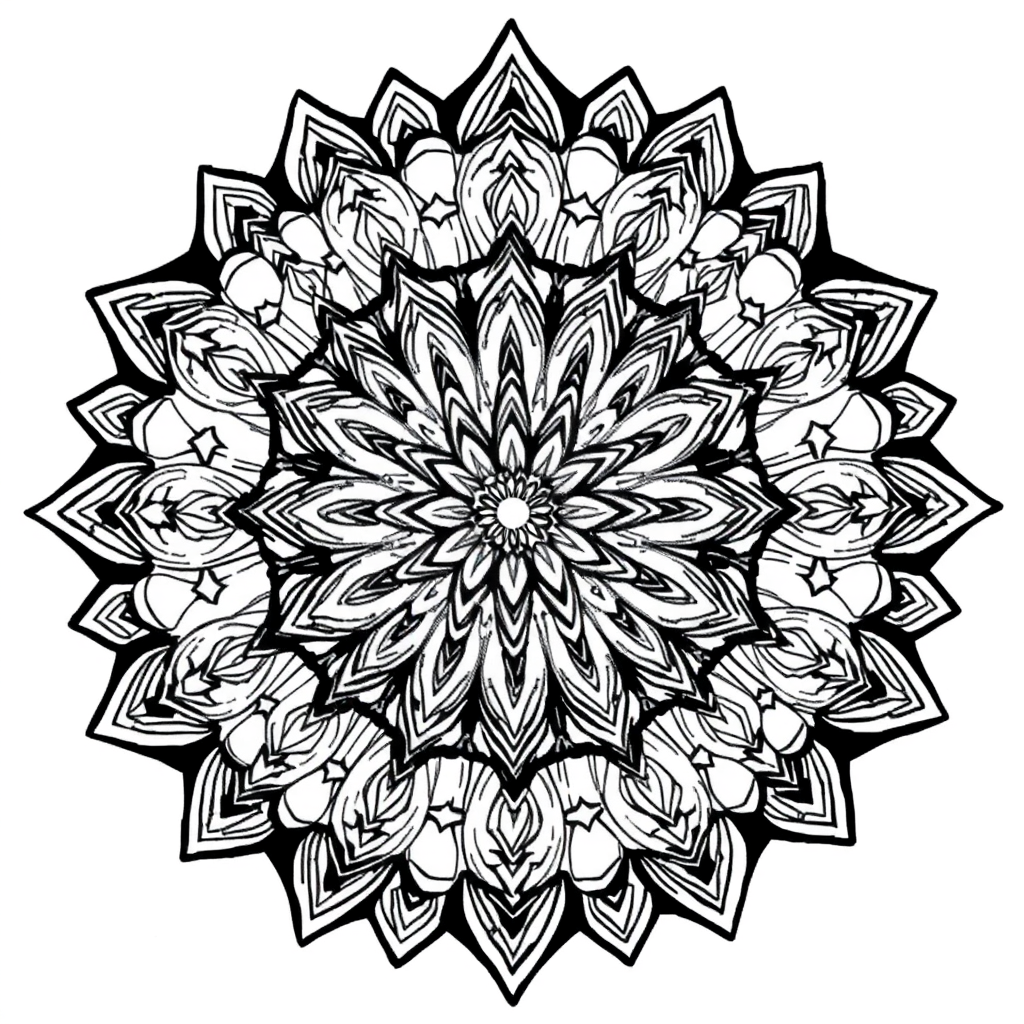 Mandala com Estrelas