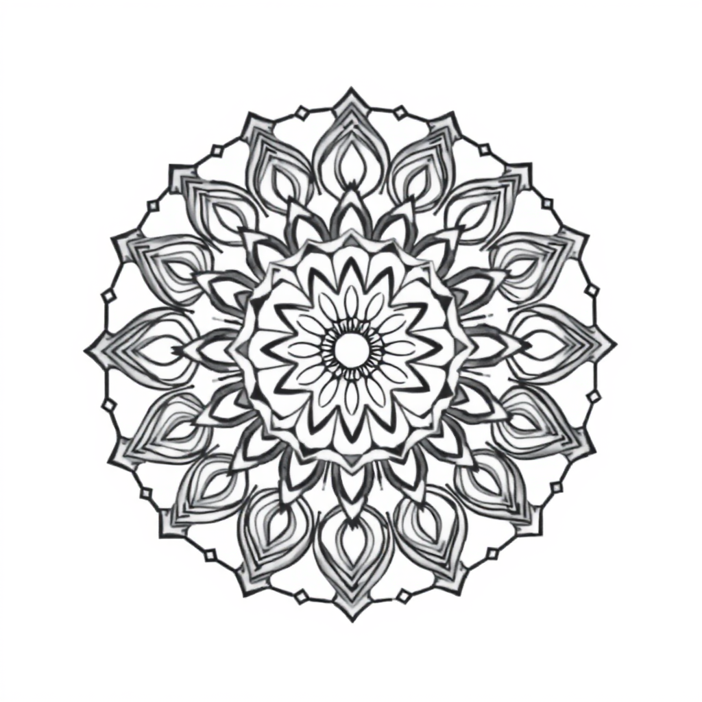 Mandala com Formas Circulares