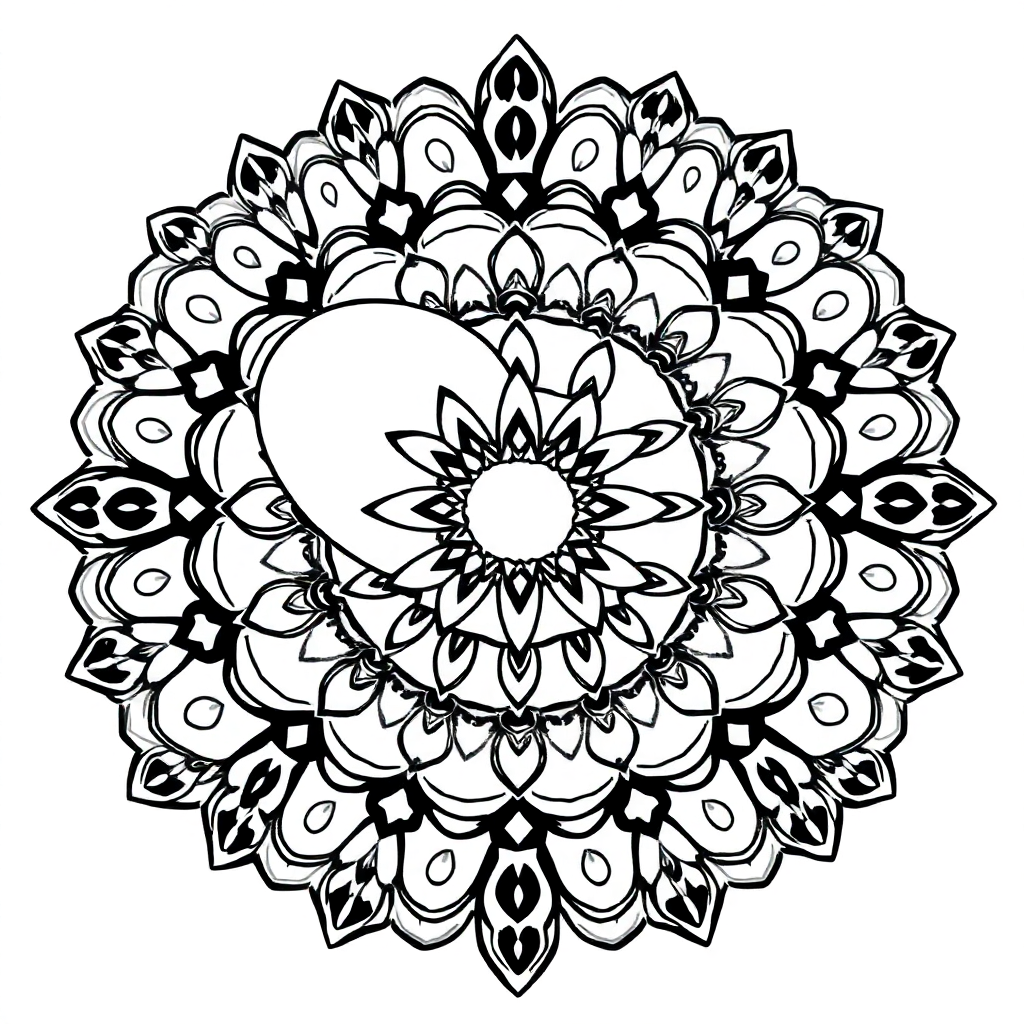 Mandala de Corações
