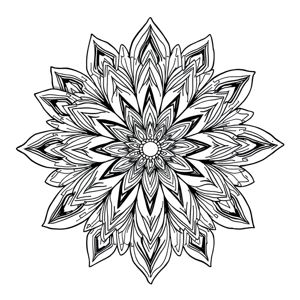 Mandala Floral com Margaridas