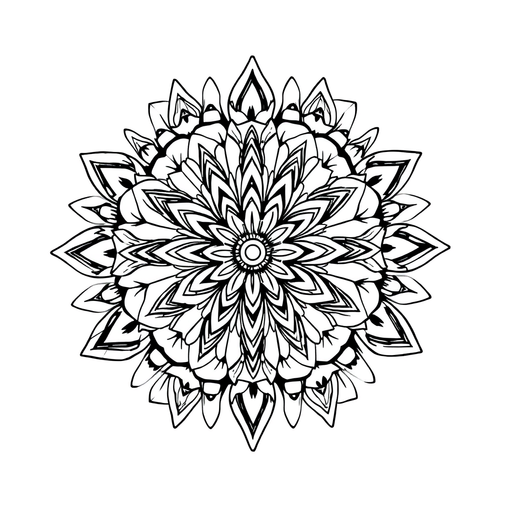 Mandala Floral Simples